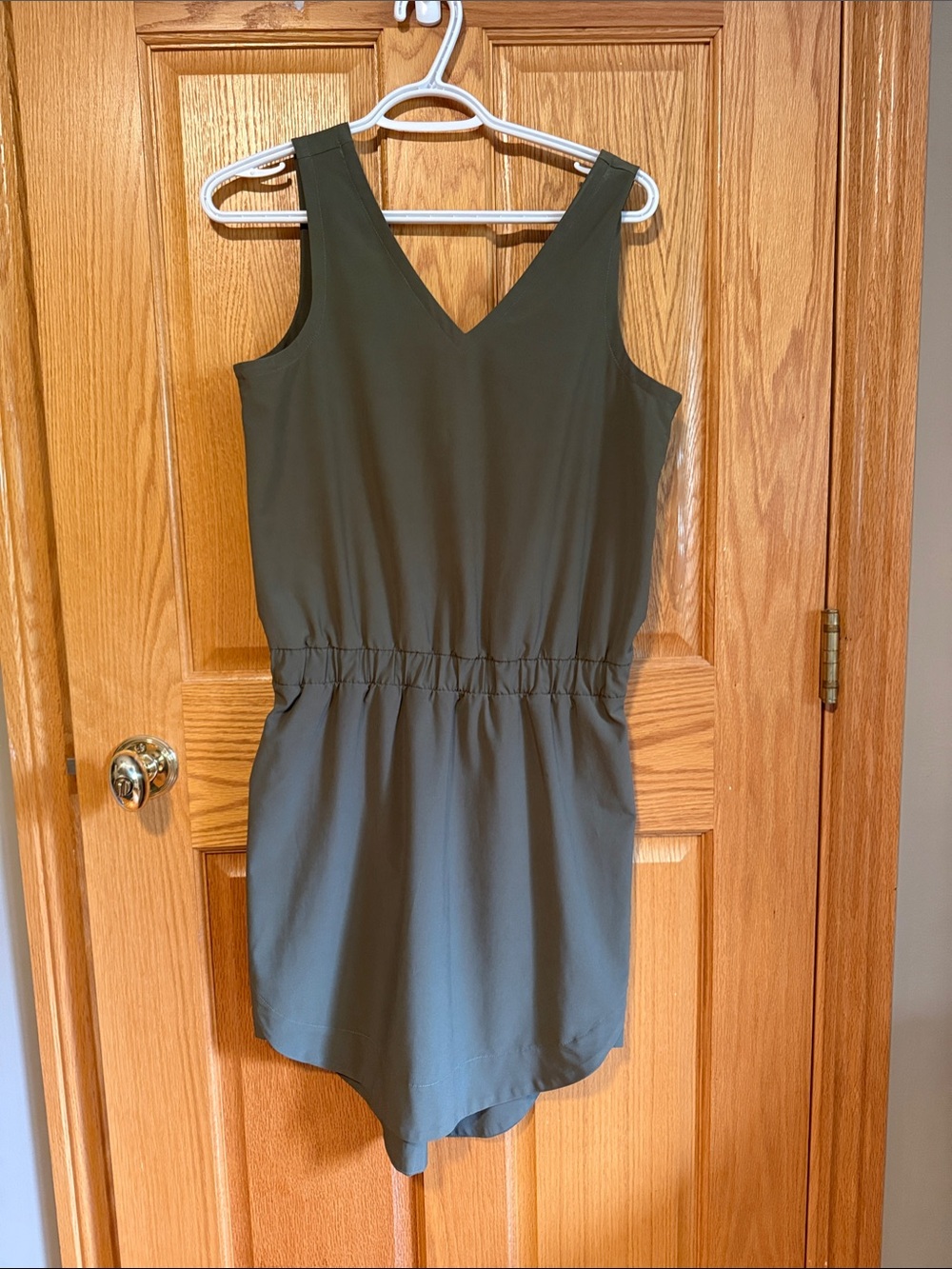 Lole Olive Green One-Piece Romper - Sleeveless